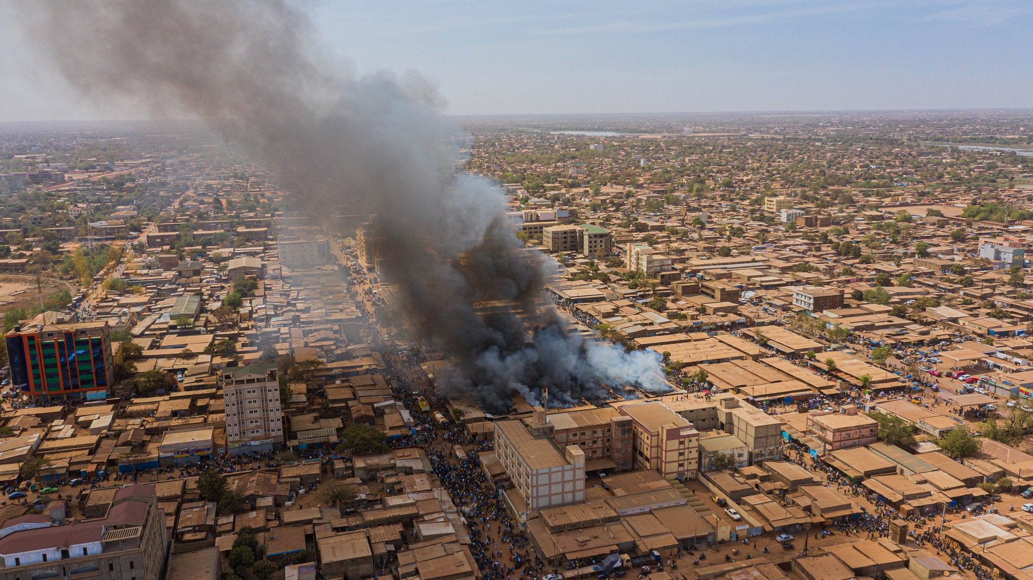 Ouagadougou: Le marché de Sakar-Yaaré ravagé par des flammes