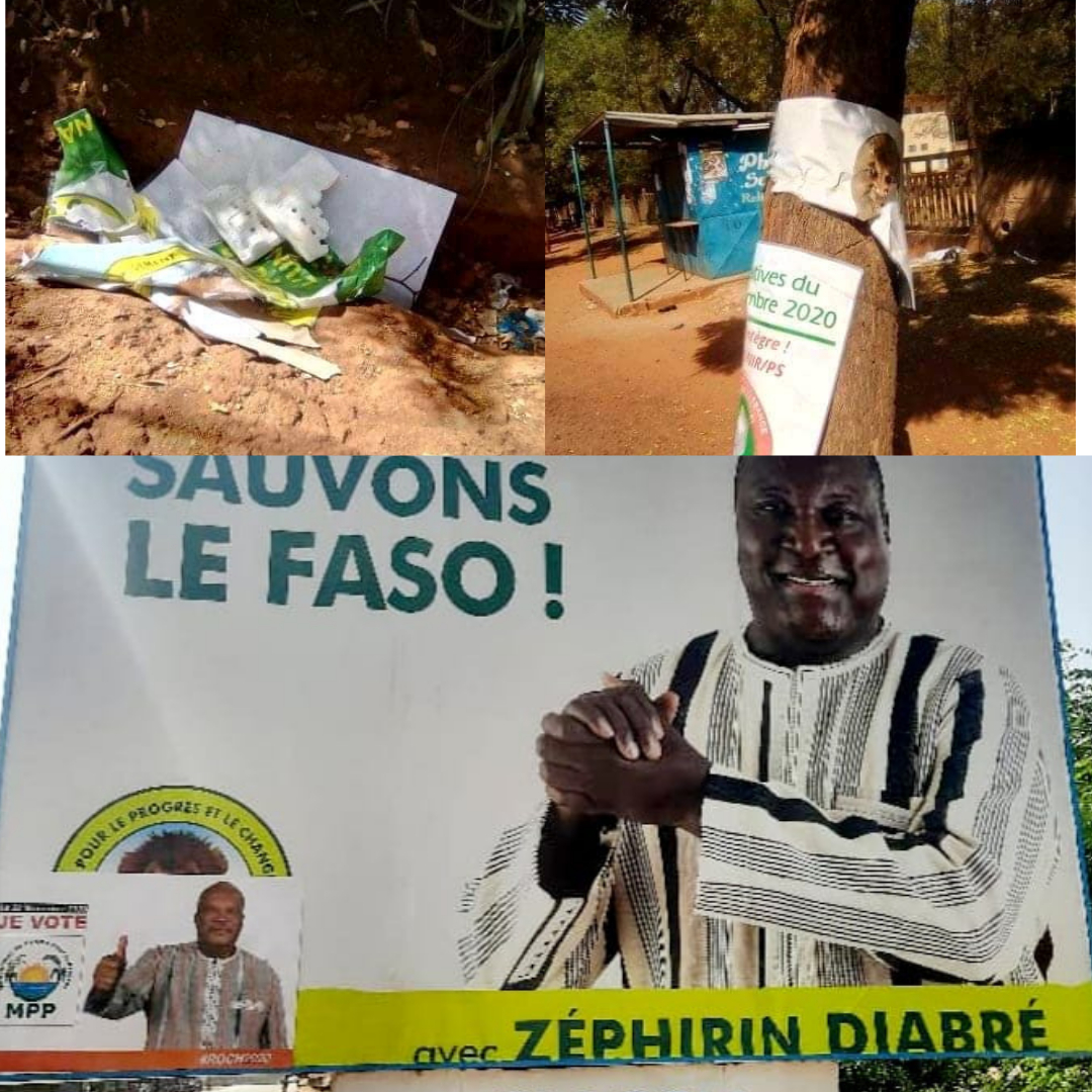 Elections au Burkina : la guerre des affiches entre partis politiques