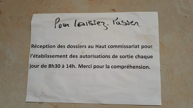 Covid-19 au Burkina : le casse-tête des autorisations de sortie