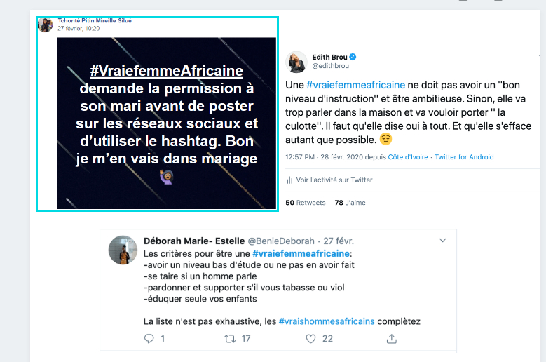 #unevraiefemmeafricain : ‘’ Le contenu porte à confusion’’